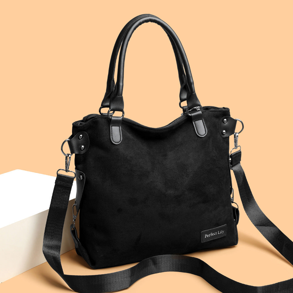 High-Capacity Vintage Tote Bag
