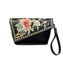 Load image into Gallery viewer, Embroidered Chinese-Style Women's Handbag - PU Leather Crossbody Shoulder Bag with Multiple Compartments