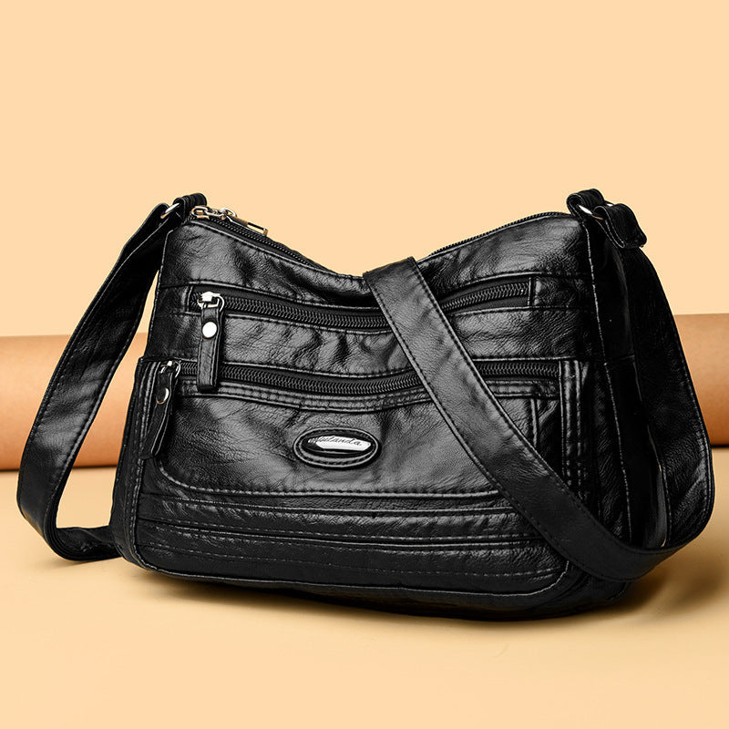 Women's Lightweight Soft PU Crossbody Shoulder Bag – Adjustable Strap, Multi-Color
