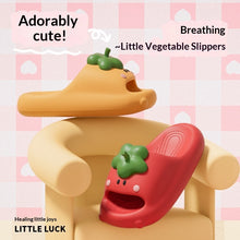 Load image into Gallery viewer, Women's Cartoon Vegetable Slippers - Cute Summer Slides with EVA Comfort Sole