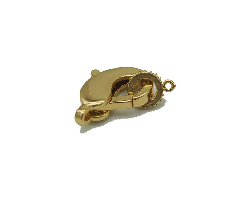 CZ Lobster Clasp Charm, Sku#LD298