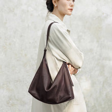 Load image into Gallery viewer, Genuine Leather Large Capacity Crossbody Shoulder Bag – Women's Premium Cowhide Handbag