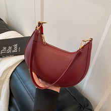 Load image into Gallery viewer, Women's Minimalist Dumpling Underarm Bag – PU Leather Crossbody Shoulder Bag
