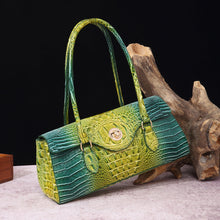 Load image into Gallery viewer, Women's Crocodile-Print Shoulder Tote Bag - Retro European Style PU Leather Handbag