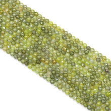 Load image into Gallery viewer, Olive Green Cubic Zirconia Round Faceted Beads, 2mm/3mm/4mm, Sku#U1499