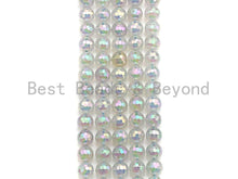 Load image into Gallery viewer, Mystic Plated Rainbow White Agate Beads, Sku#UA59