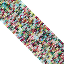 Load image into Gallery viewer, 2x4mm Smooth Rondelle Multicolor Jade Beads, Sku#U2057