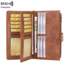 Load image into Gallery viewer, Anti-magnetic Womens Multi-Card Trifold Long Fashion Wallet