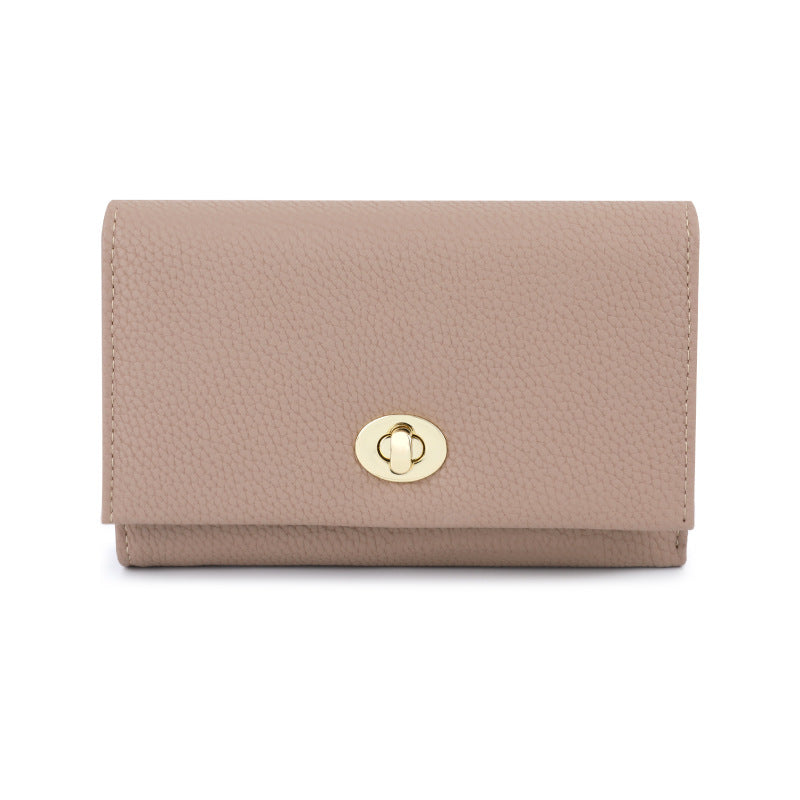 Women's PU Leather Wallet with Lock Closure | Influencer Style | Sarah Express
