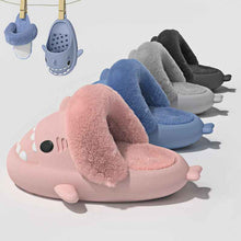 Load image into Gallery viewer, Shark Slippers Warm Fuzzy House Shoes | Detachable Fuzzy Winter Bedroom Slippers