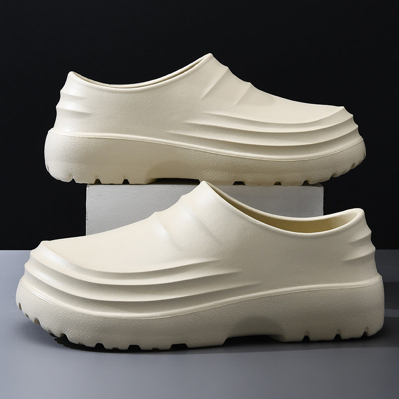Non-Slip Waterproof Kitchen Work Slippers - EVA Lightweight Casual Slides for Men & Women