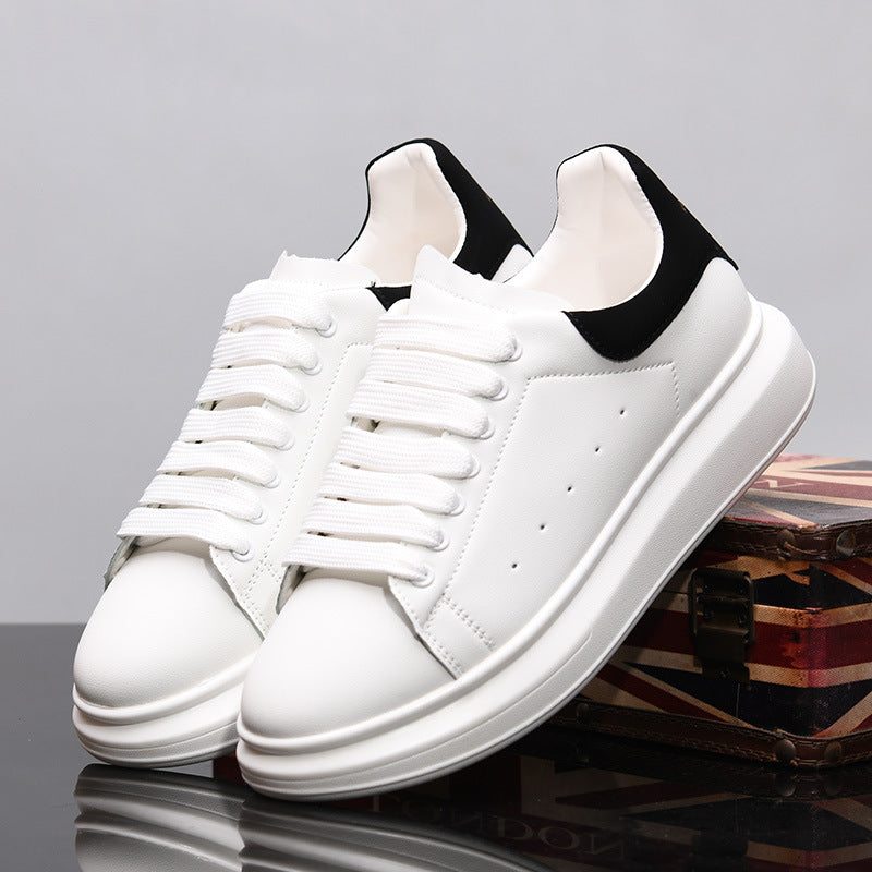 Korean Style Minimalist Sneakers for Men & Women – Microfiber Low-Cut Casual Shoes