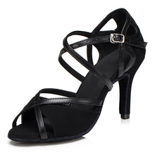 Load image into Gallery viewer, Women's Latin Dance Stiletto Heels – Soft Suede Sole Ballroom Dance Shoes
