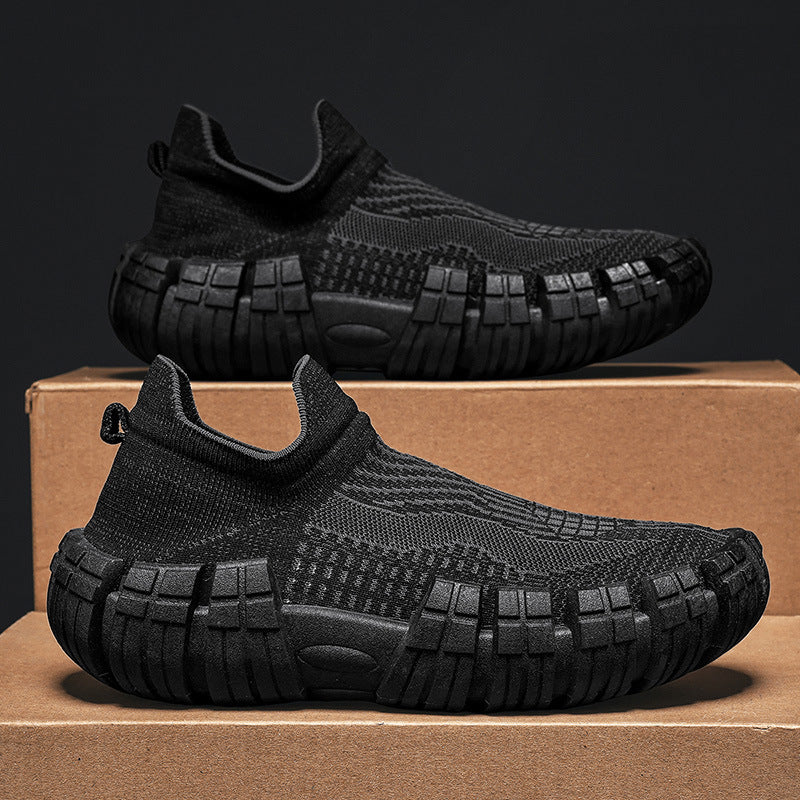 Breathable Mesh Lace-Up Men's Casual Sports Sneakers
