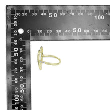 Load image into Gallery viewer, Clear CZ Open Heart Statement Adjustable Ring, Sku#A338