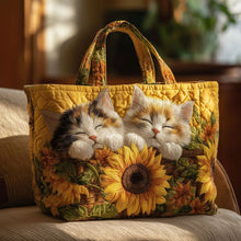 Load image into Gallery viewer, Quilted Digital Print Tote Bag - High Capacity Women's Shoulder Bag with Embroidery