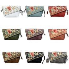 Load image into Gallery viewer, Embroidered Chinese-Style Women's Handbag - PU Leather Crossbody Shoulder Bag with Multiple Compartments