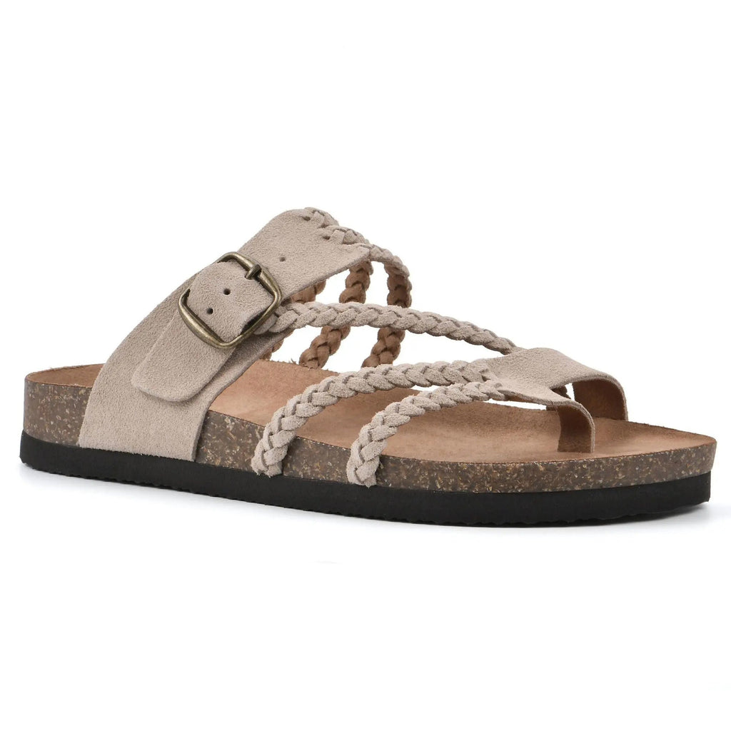 Woven Strappy Flat Sandals