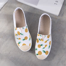 Load image into Gallery viewer, Women's Ethnic Print Canvas Slip-On Shoes | Lightweight Low-Top Flats
