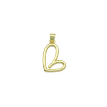 Load image into Gallery viewer, Gold unbalanced Heart Shape Charm Pendant, Sku#LK1114