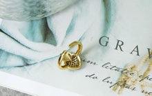 Load image into Gallery viewer, Turquoise CZ Heart Open Ring, Sku#B142