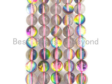 Load image into Gallery viewer, Aura Pinkish Rainbow Spectrolite Quartz, 8mm/10mm Round beads, sku#U599C