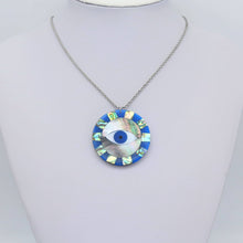 Load image into Gallery viewer, Large Blue Pearl Evil Eye Charm, Sku#LX458