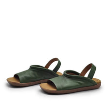 Load image into Gallery viewer, Women's Square Toe Roman Flat Sandals | Open Toe Beach Sandals | Soft PU Leather Slides