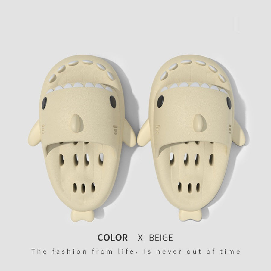 Shark Slides Shower Shoes With Drain Holes
