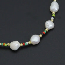 Load image into Gallery viewer, Freshwater Pearl with Colorful Beads Necklace , Sku#L735