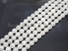 Load image into Gallery viewer, Mystic Coated Natural Faceted White Jade Beads, 6mm/8mm/10mm Natural White Gemstone Beads, Natural Jade Beads, 15.5inch strand, SKU#UA218
