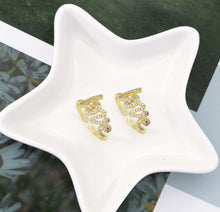 Load image into Gallery viewer, CZ Love Gold Adjustable Ring, Sku#X347