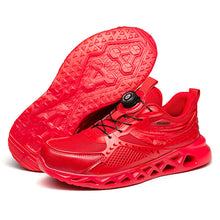 Load image into Gallery viewer, Men's Steel Toe Work Shoes - Impact-Resistant Puncture-Proof Breathable Safety Shoes