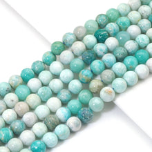 Load image into Gallery viewer, Genuine Amazonite, 6mm/8mm/10mm Round Smooth Beads, Sku#U1619