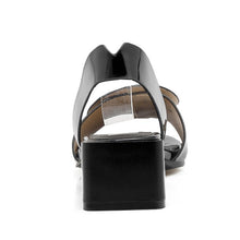 Load image into Gallery viewer, Women's Decorative Platform Sandals Round Toe Slip-On Chunky Heel Shoes