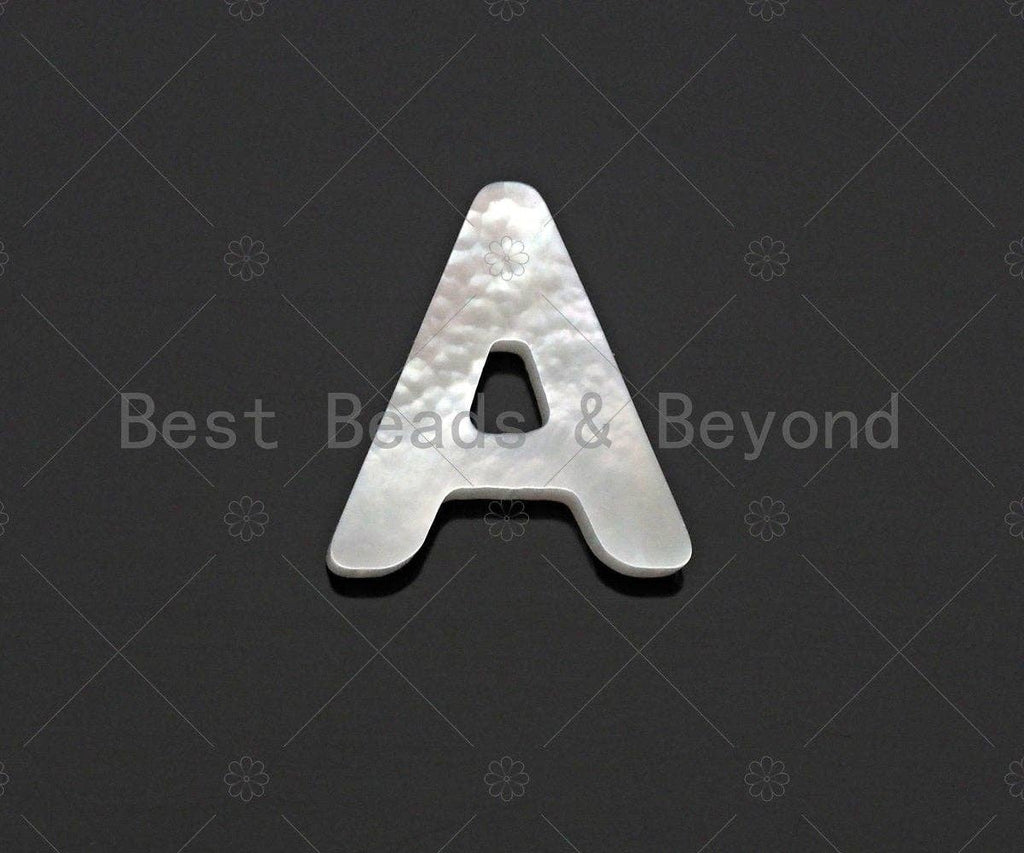 High Quality Mother of Pearl Initial Number Charm, Alphabet charm, sku#T154