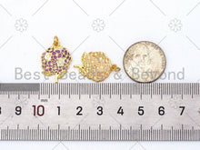 Load image into Gallery viewer, NEW Enamel Colorful Flower Shape Pendant,18K Gold Filled Flower Charm,Enamel Pendant,Enamel Jewelry,15x22mm,Sku#LK390