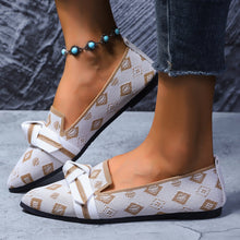 Load image into Gallery viewer, Bow-Tie Loafers | Breathable Mesh Slip-On Pointed Toe Flats