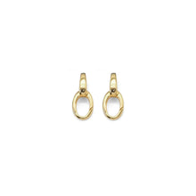 Load image into Gallery viewer, Plain Gold Oval Link Charm Holder/Snap Click Clasp/Chain Link, SKU#Y836