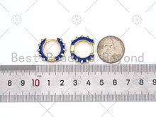 Load image into Gallery viewer, Enamel Spike Huggie Earring, 4x23mm,Sku#J324