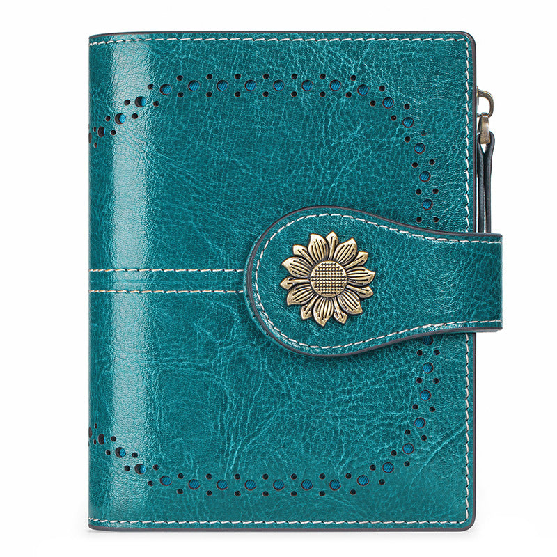 Anti-Theft RFID Blocking Leather Card Holder Wallet
