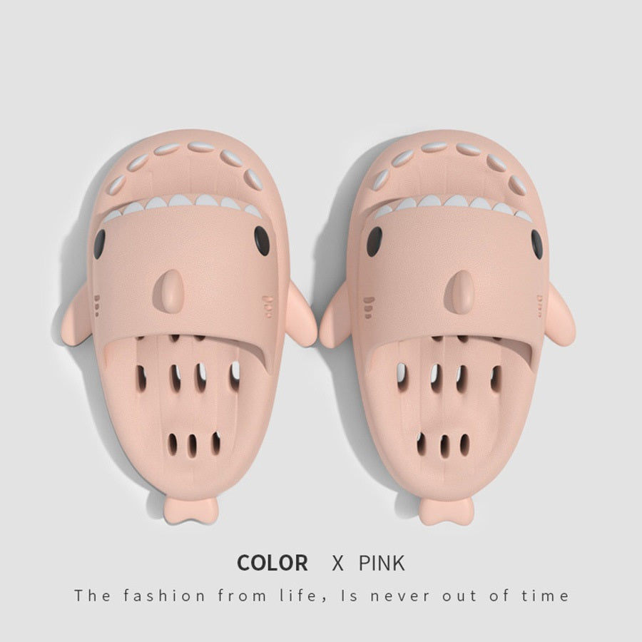 Shark Slides Shower Shoes With Drain Holes