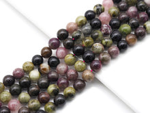 Load image into Gallery viewer, Genuine Quality Mixed Color Tourmaline Round Smooth Beads, Sku#U1394