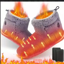Load image into Gallery viewer, Electric Heated Warming Slippers &amp; Booties – USB Foot Warmer Shoes for Men &amp; Women