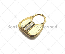 Load image into Gallery viewer, Red Black/White Black Enamel Lady Bag Shape Charm, 18K Gold Charm, Necklace Bracelet Charm Pendant,15x19mm,Sku#LK316