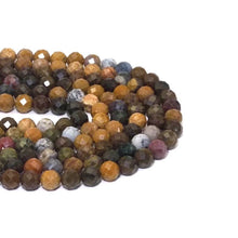 Load image into Gallery viewer, Genuine Ocean Jasper Round Faceted Beads, 8mm, Sku#U1516