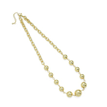 Load image into Gallery viewer, Gold Linked Ball Chain Necklace, Sku#LD560