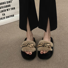 Load image into Gallery viewer, Furry Cotton Slippers