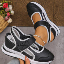 Load image into Gallery viewer, Women's Plus Size Color-Block Wedge Casual Shoes | Round Toe Breathable Mesh Flats