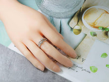 Load image into Gallery viewer, CZ Pave Double Band Ring,Sku#X290